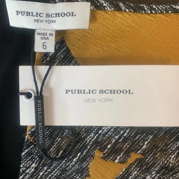 PUBLIC SCHOOL | NWT Lonia Floral Halter Brocade Jacquard Halter Dress Size 6 - Picture 6 of 6